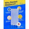 Socket Blocker 1.875 in. W X 4 in. L Clear High Strength Mask and Peel 6 pk, 6PK 1001619